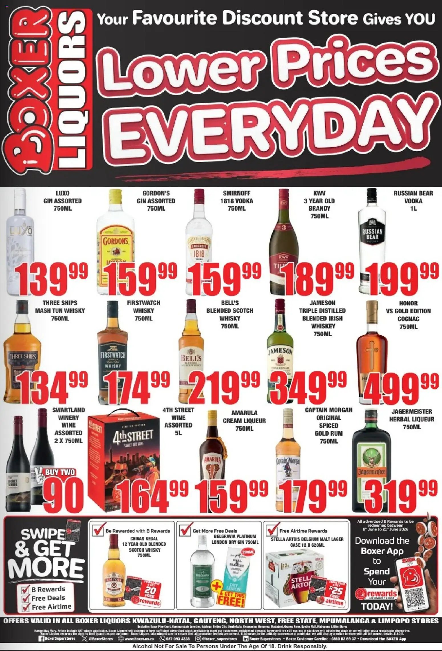 Boxer Liquor Specials