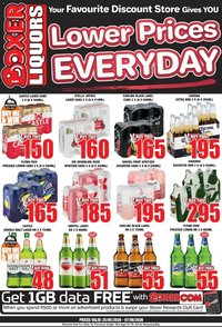 Boxer Liquor Specials