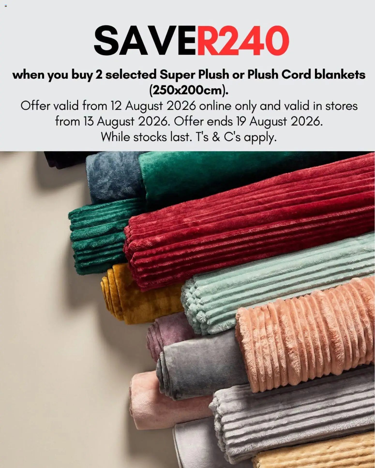 MRP Home Blanket Promo