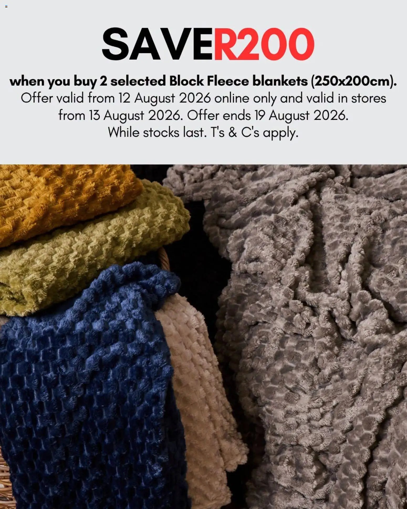MRP Home Blanket Promo