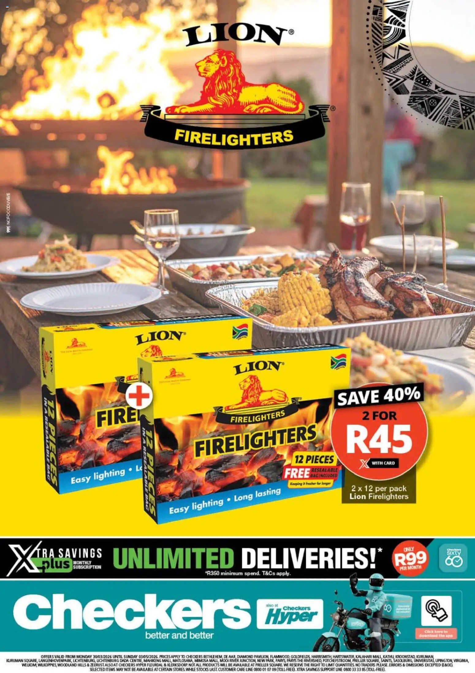 Checkers - Northern Cape - Lion Firelighters Promotion (2026-03-30 - 2026-05-03) | 1