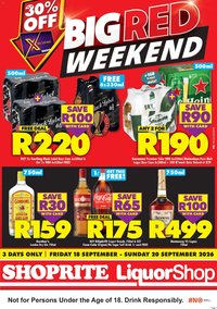 Shoprite LiquorShop Big Red Weekend