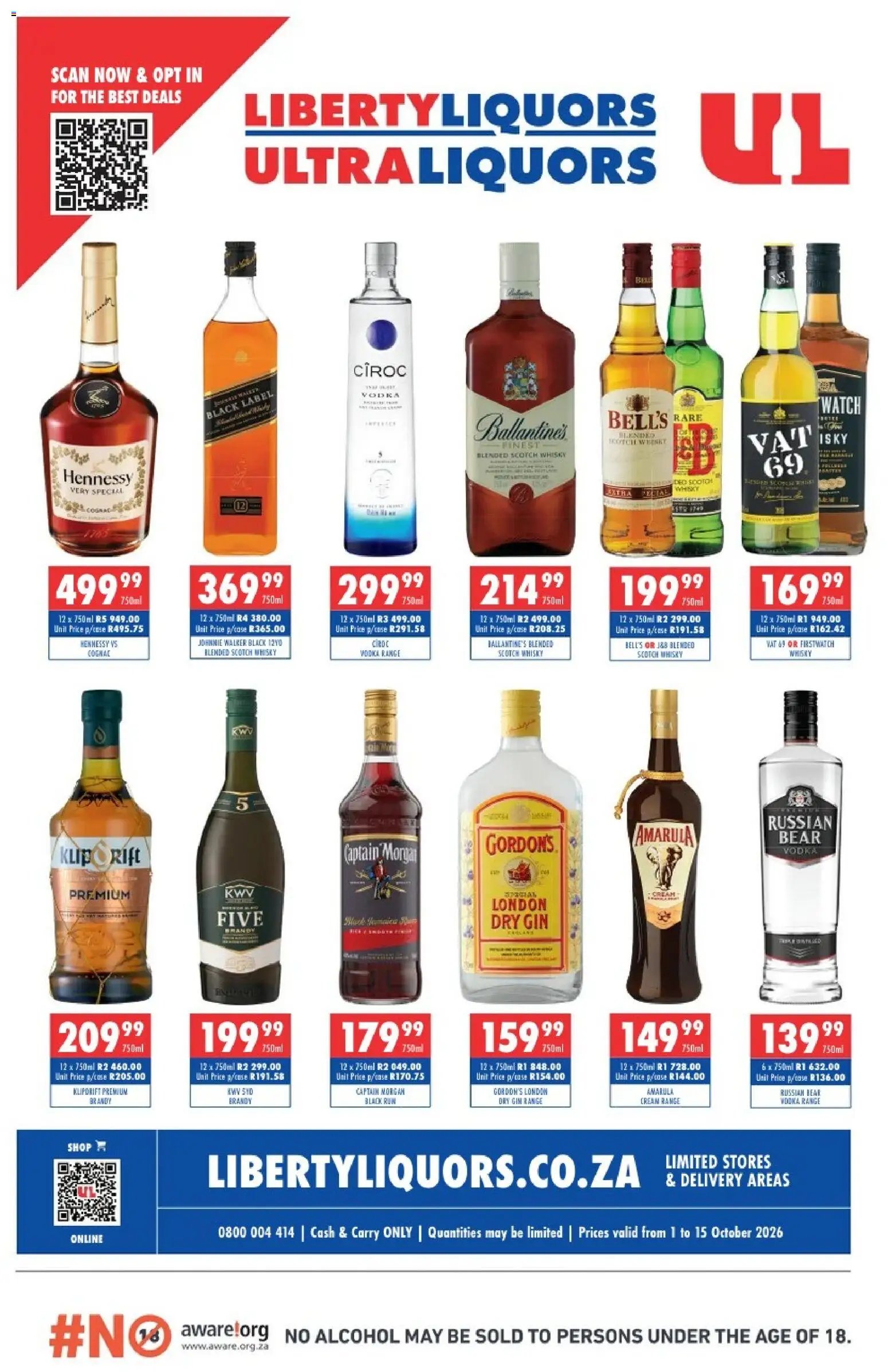 Ultra Liquors Liberty Liquors Specials