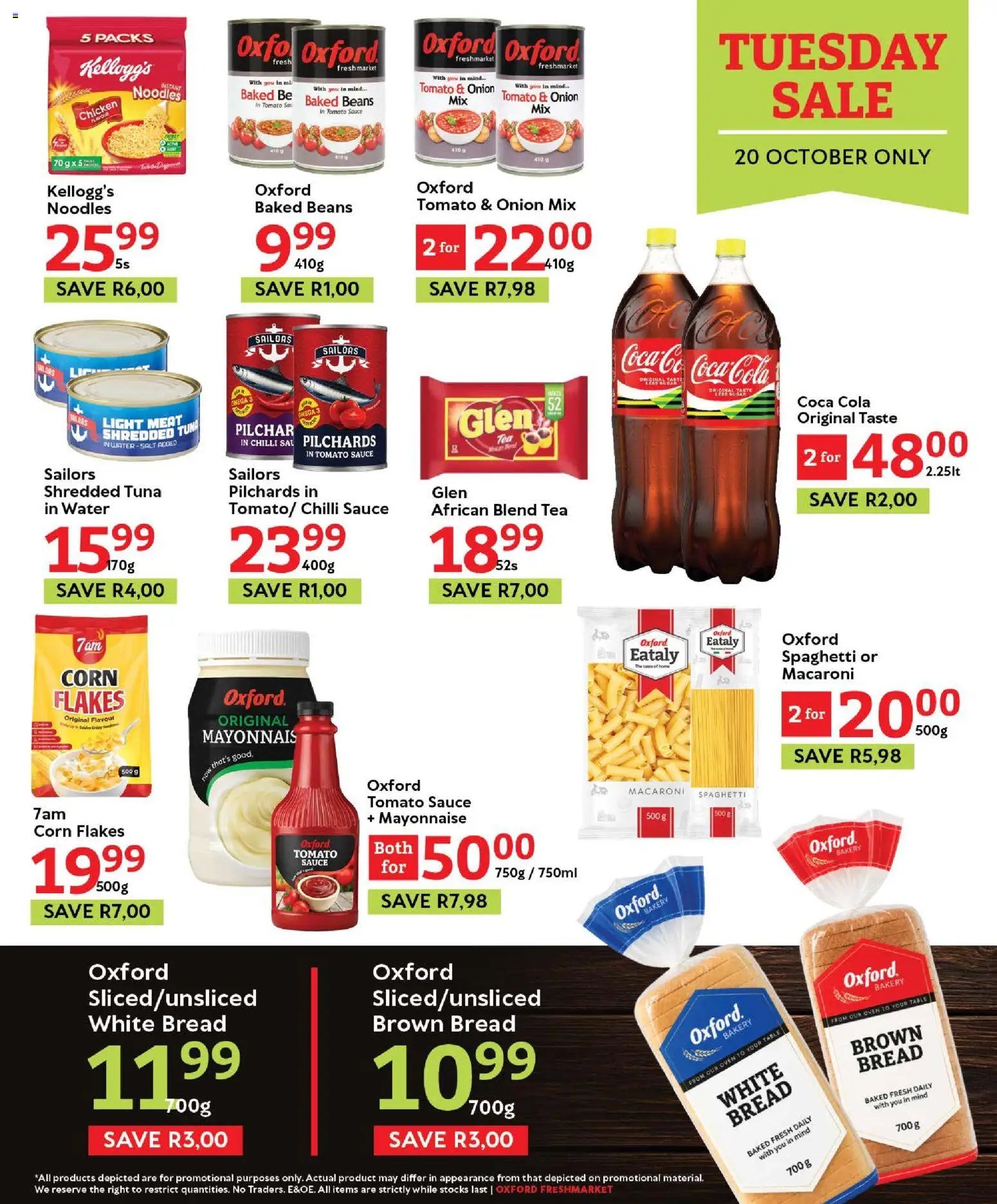 Oxford Freshmarket Tuesday Sale