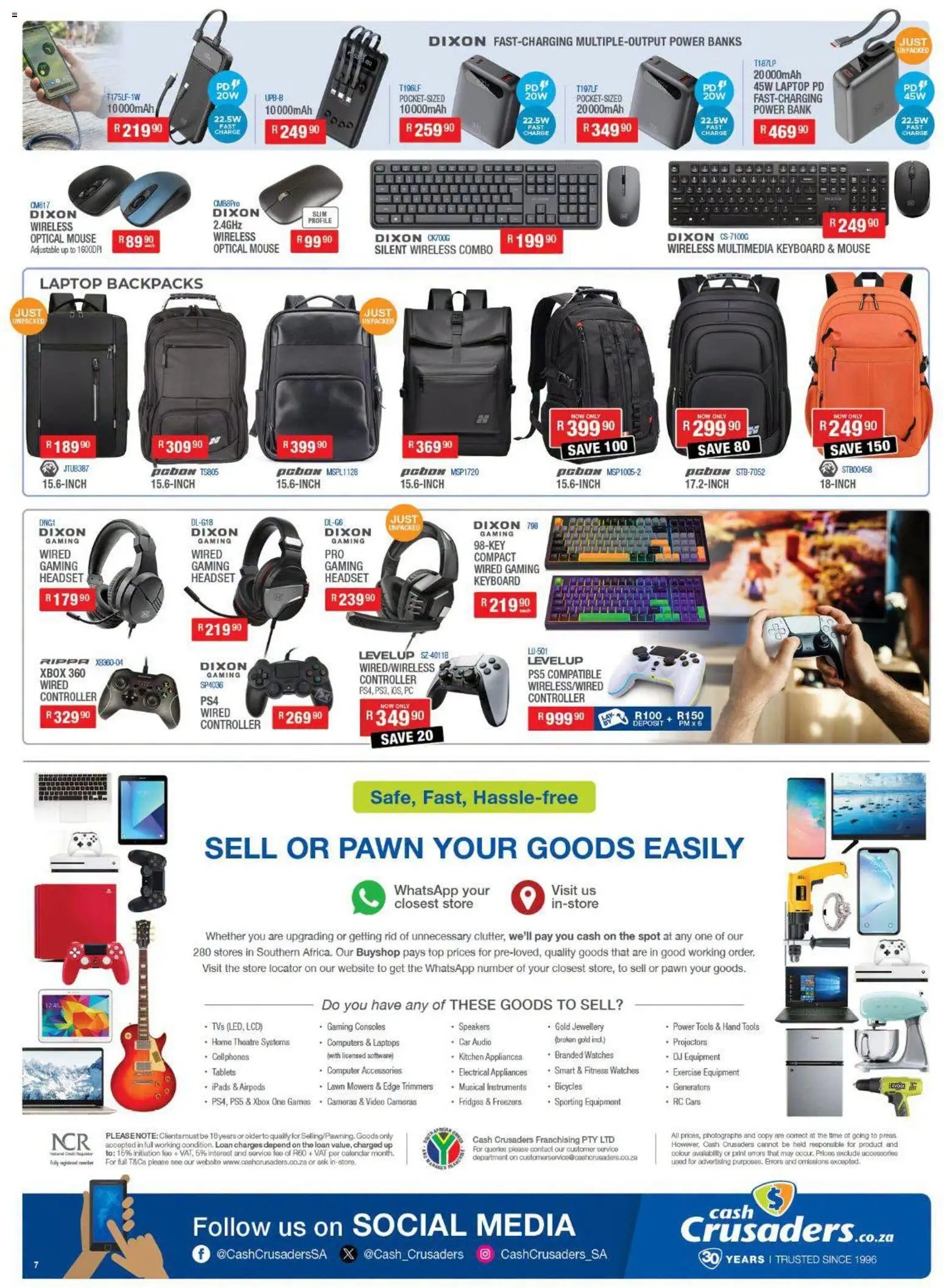 Cash Crusaders Specials