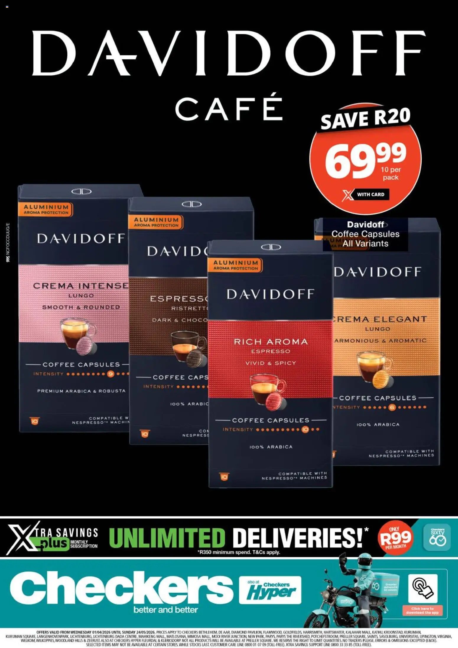 Checkers - Northern Cape - Davidoff Promotion (2026-04-01 - 2026-05-24) | 1