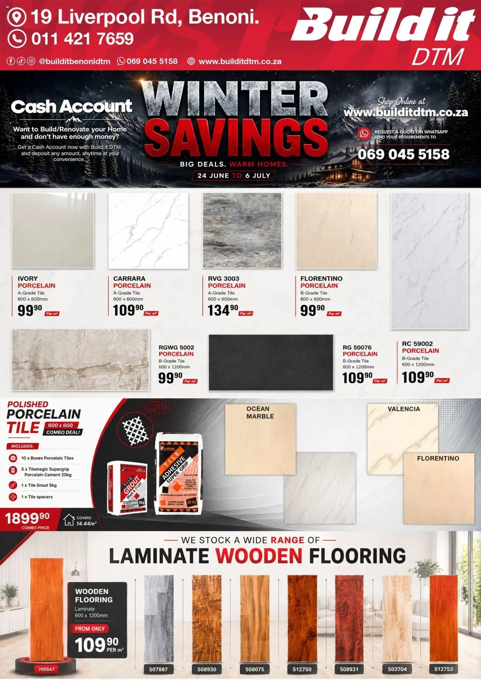 Build It Gauteng - Winter Savings