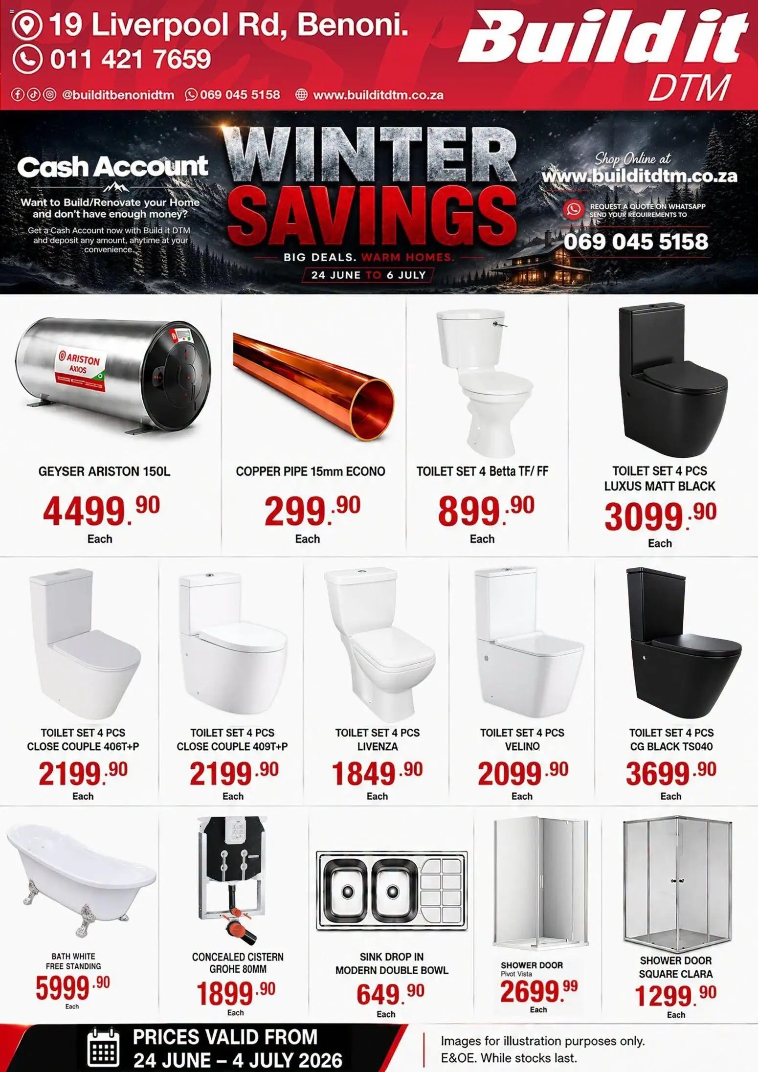 Build It Gauteng - Winter Savings