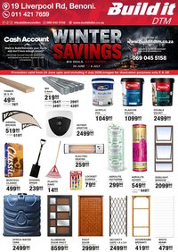Build It Gauteng - Winter Savings