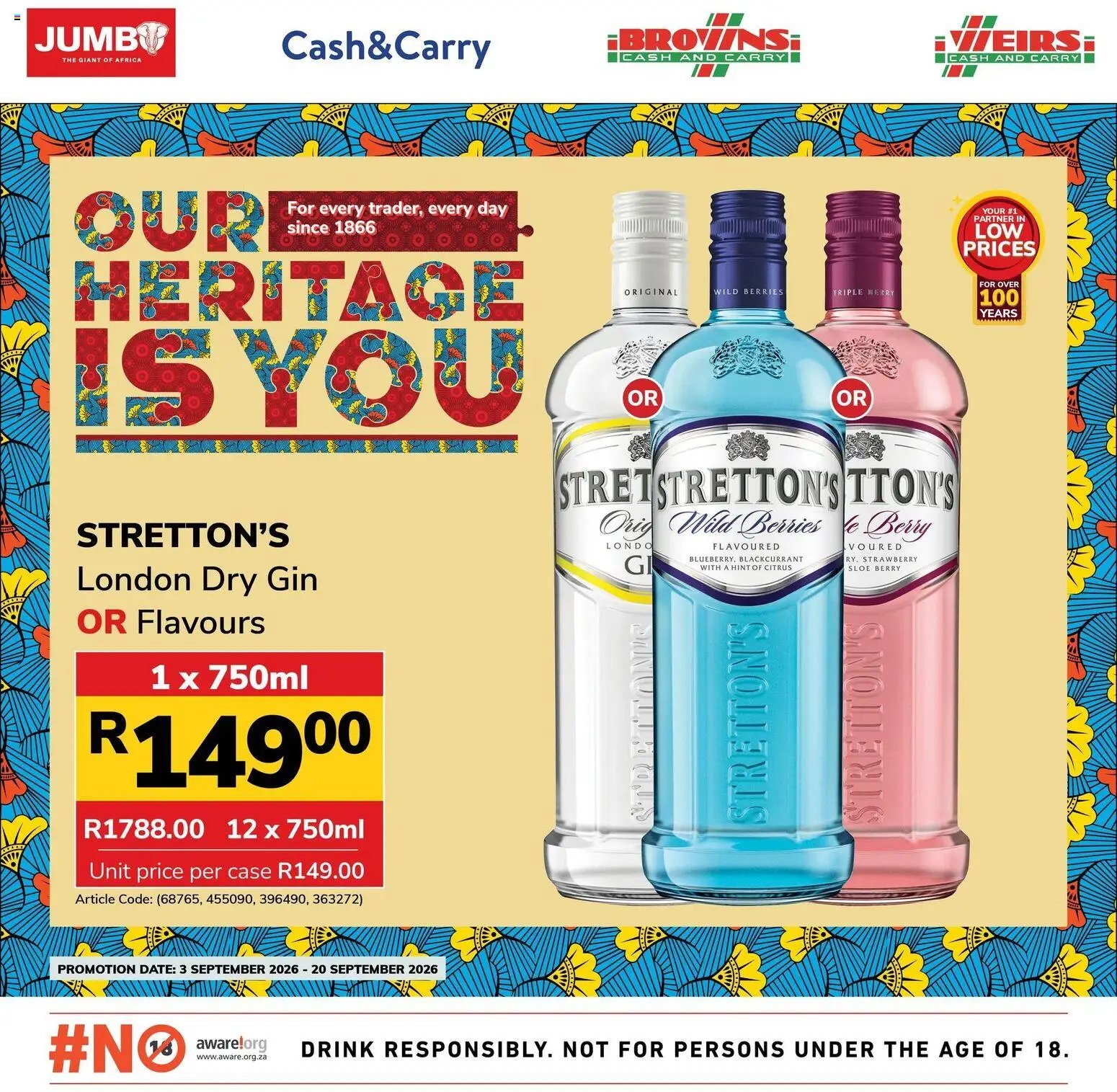 Jumbo Heritage Day Liquor Specials