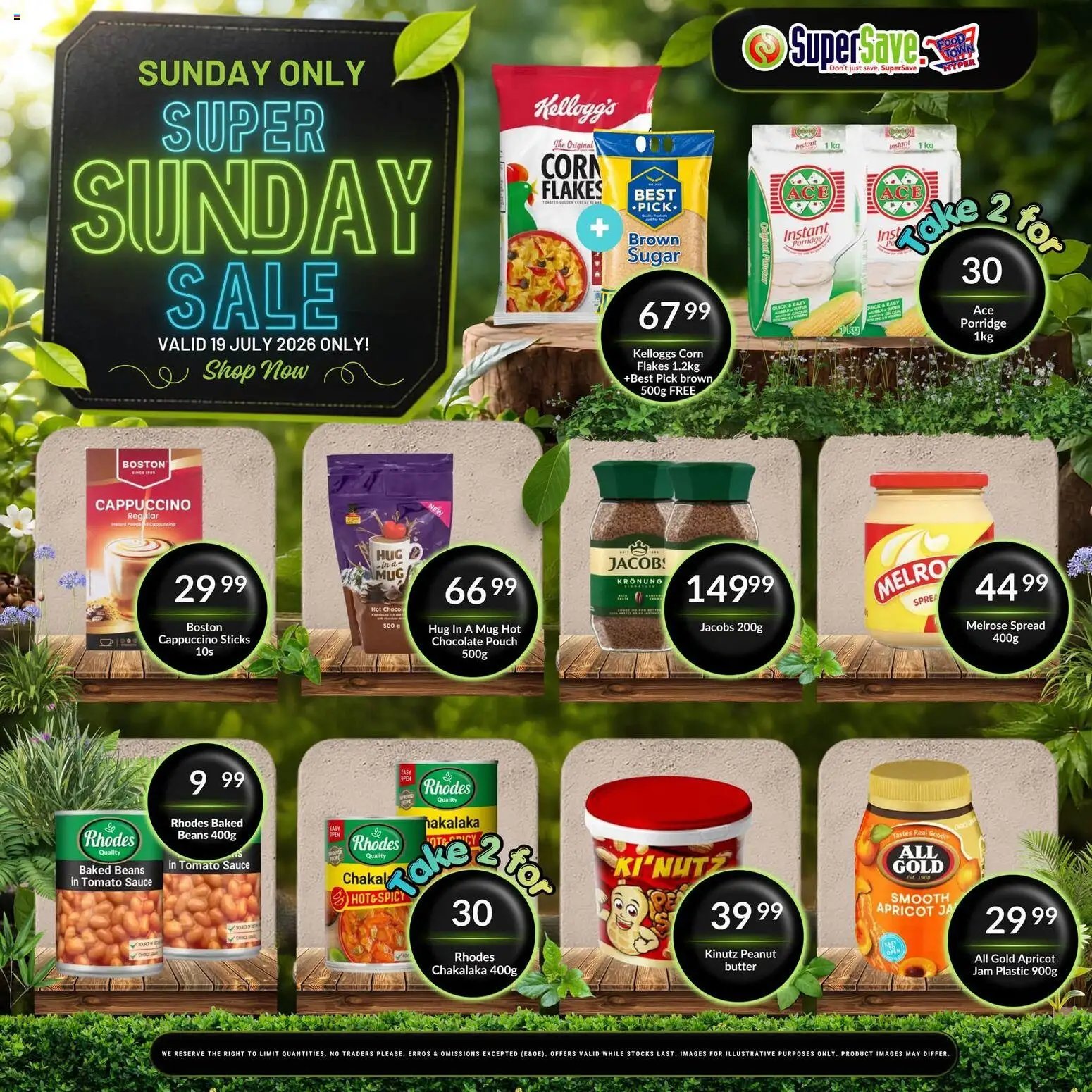 Super Save Sunday Savings