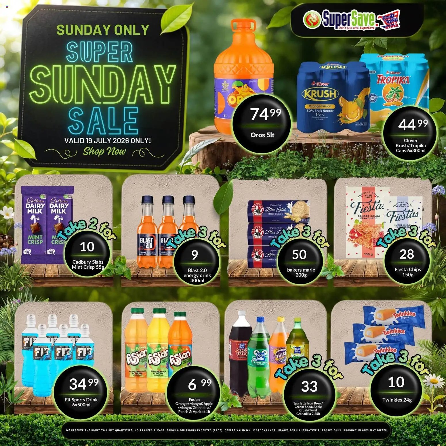 Super Save Sunday Savings