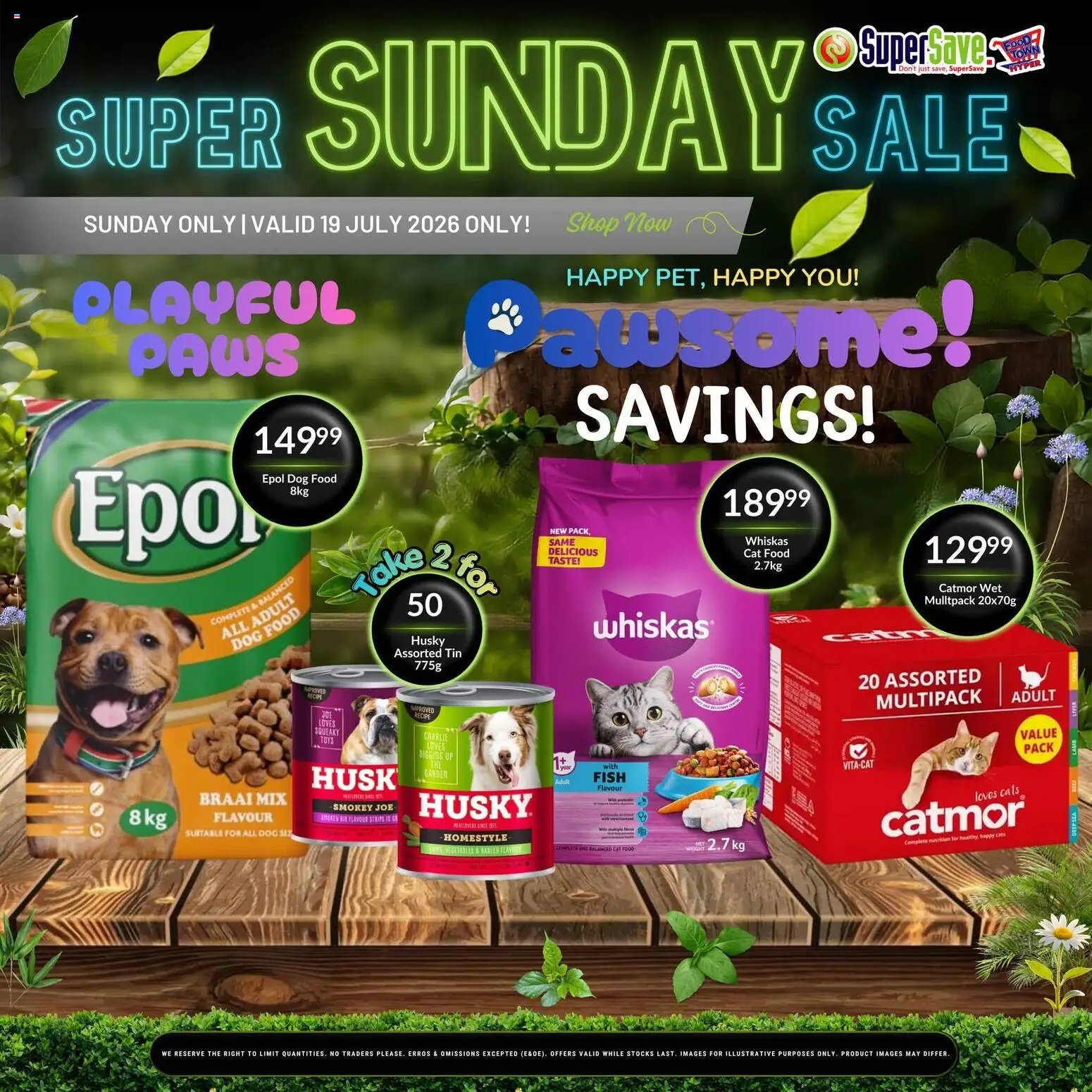 Super Save Sunday Savings