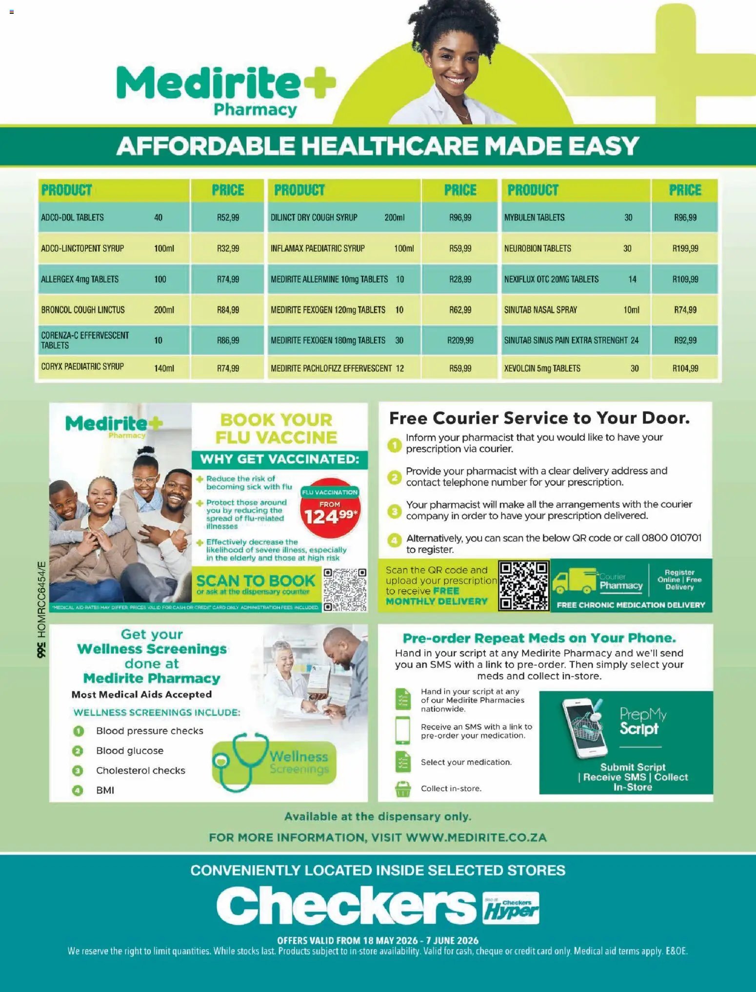Checkers Medirite May Month-End Promotion