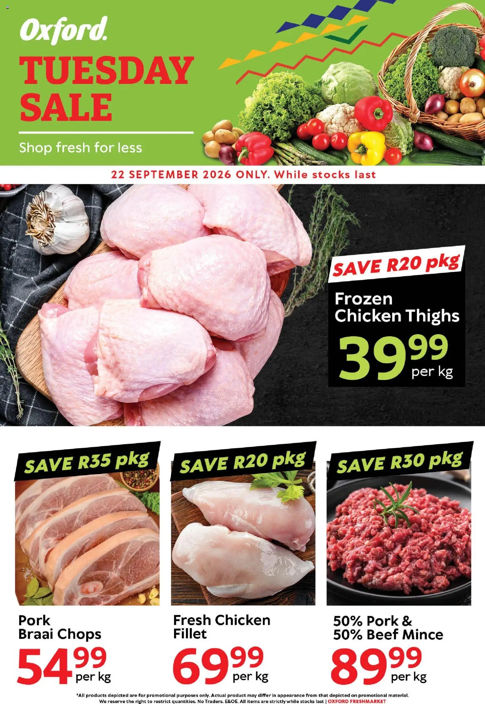 Oxford Freshmarket Tuesday Sale