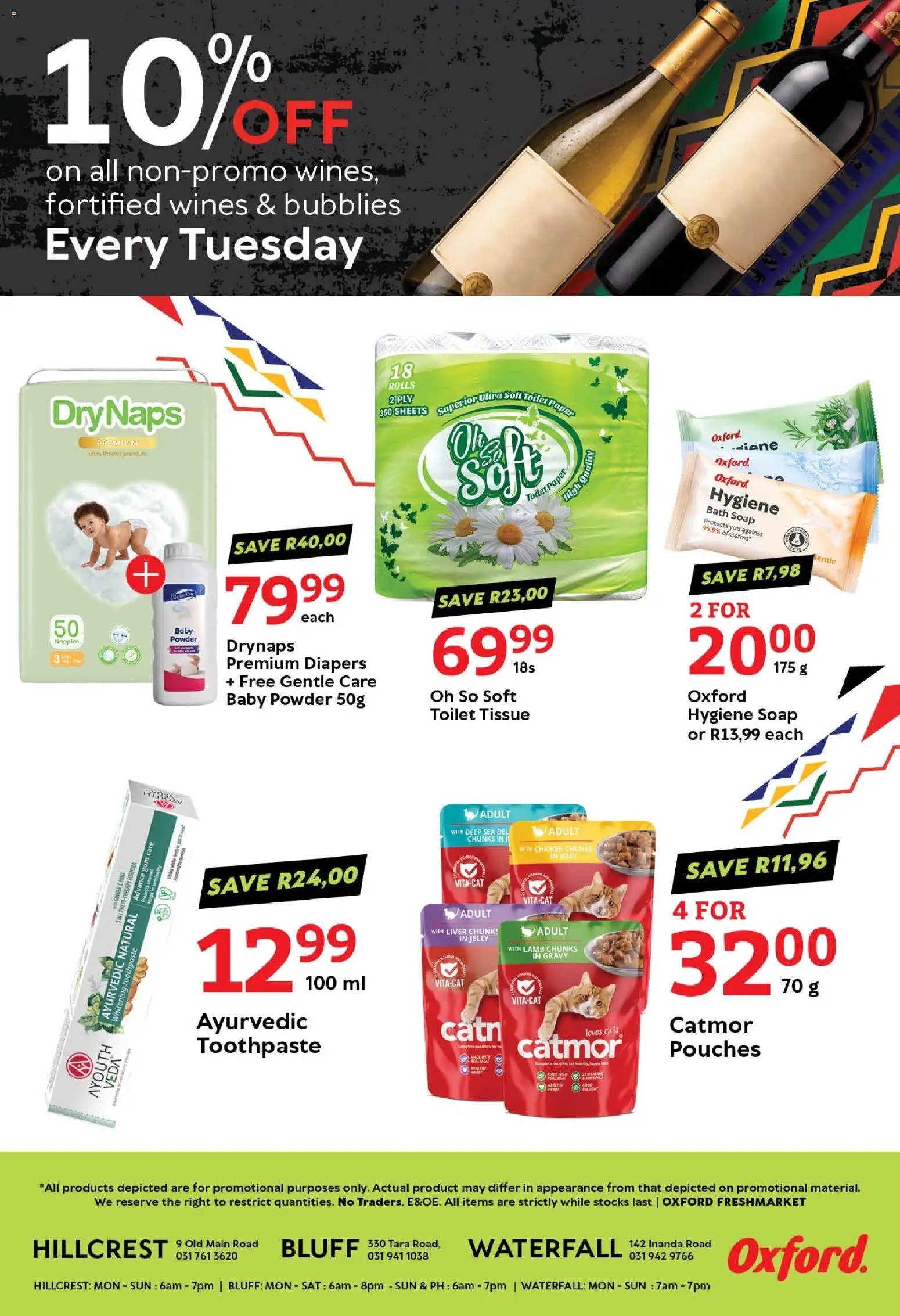 Oxford Freshmarket Tuesday Sale