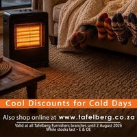 Tafelberg Furnishers Cool Discounts for Cold Days!