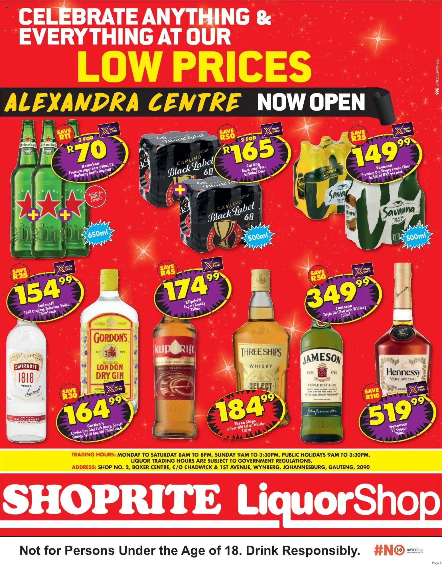 Shoprite Gauteng - LiquorShop Deals Store Opening Alexandra Centre