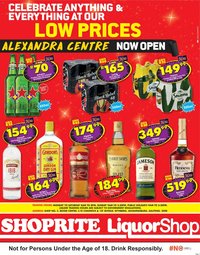 Shoprite Gauteng - LiquorShop Deals Store Opening Alexandra Centre