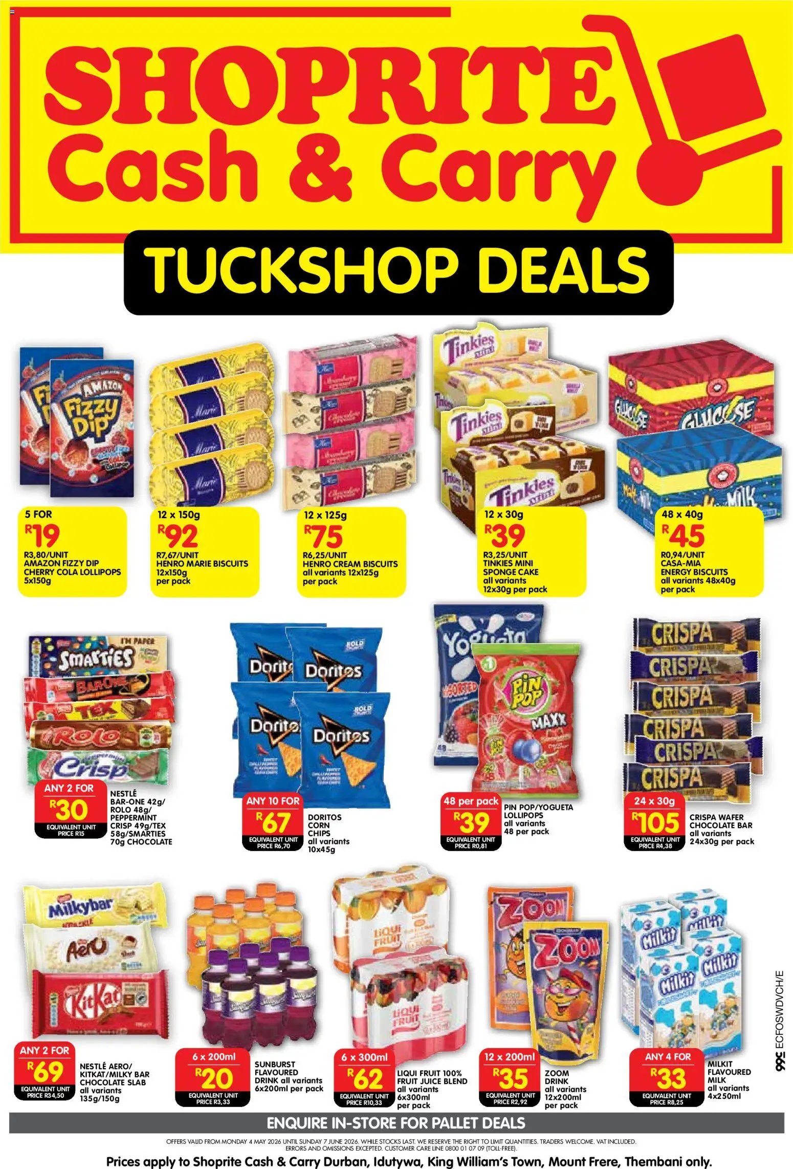 Shoprite - Eastern Cape - Cash & Carry Tuckshop Deals