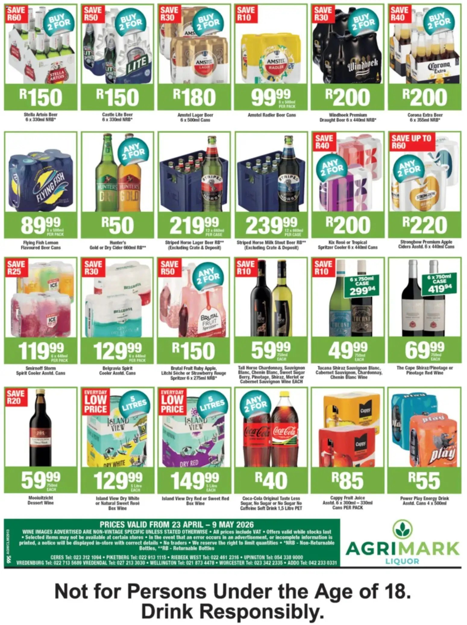 Agrimark Liquor Specials (2026-04-23 - 2026-05-09) | 2