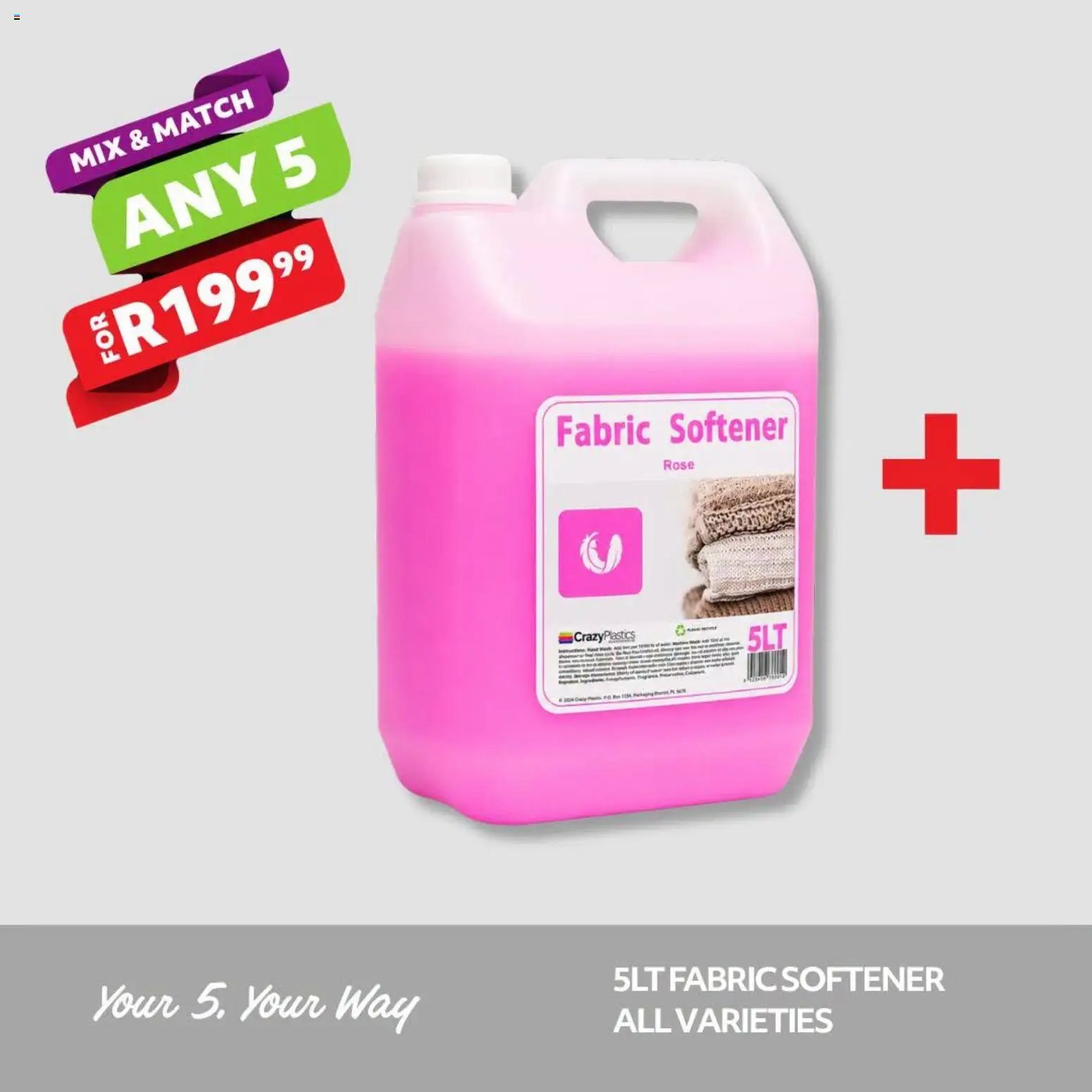 Crazy Plastics Mix & Match Cleaning