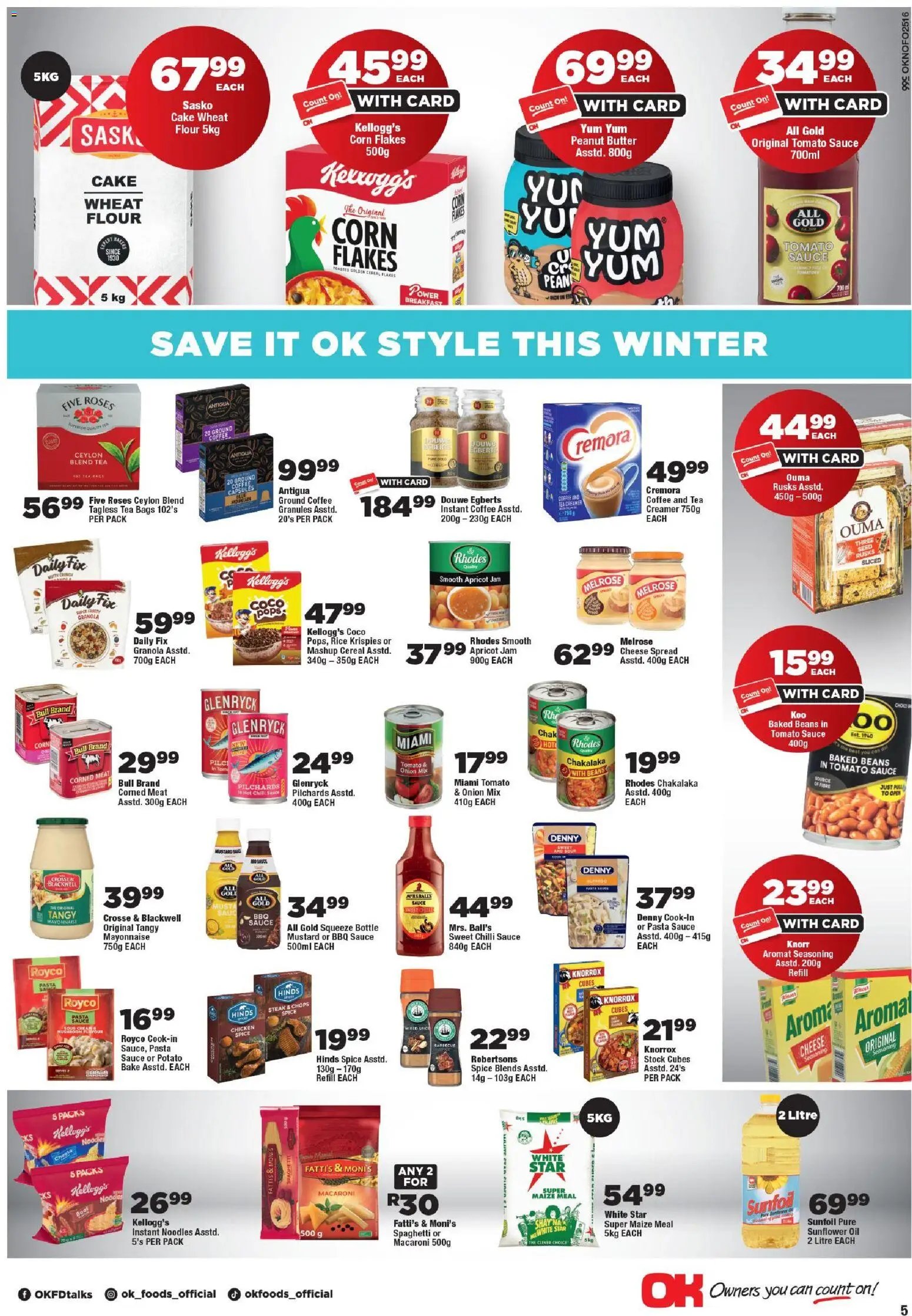 OK Foods - Gauteng - Specials