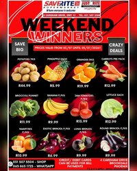 Saverite Weekend Winners