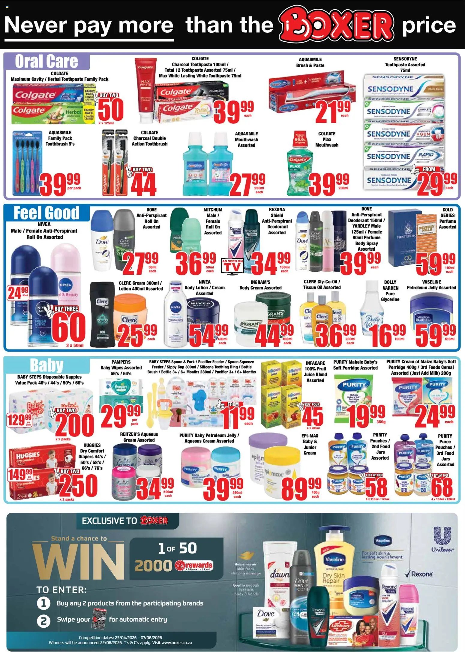 Boxer Specials