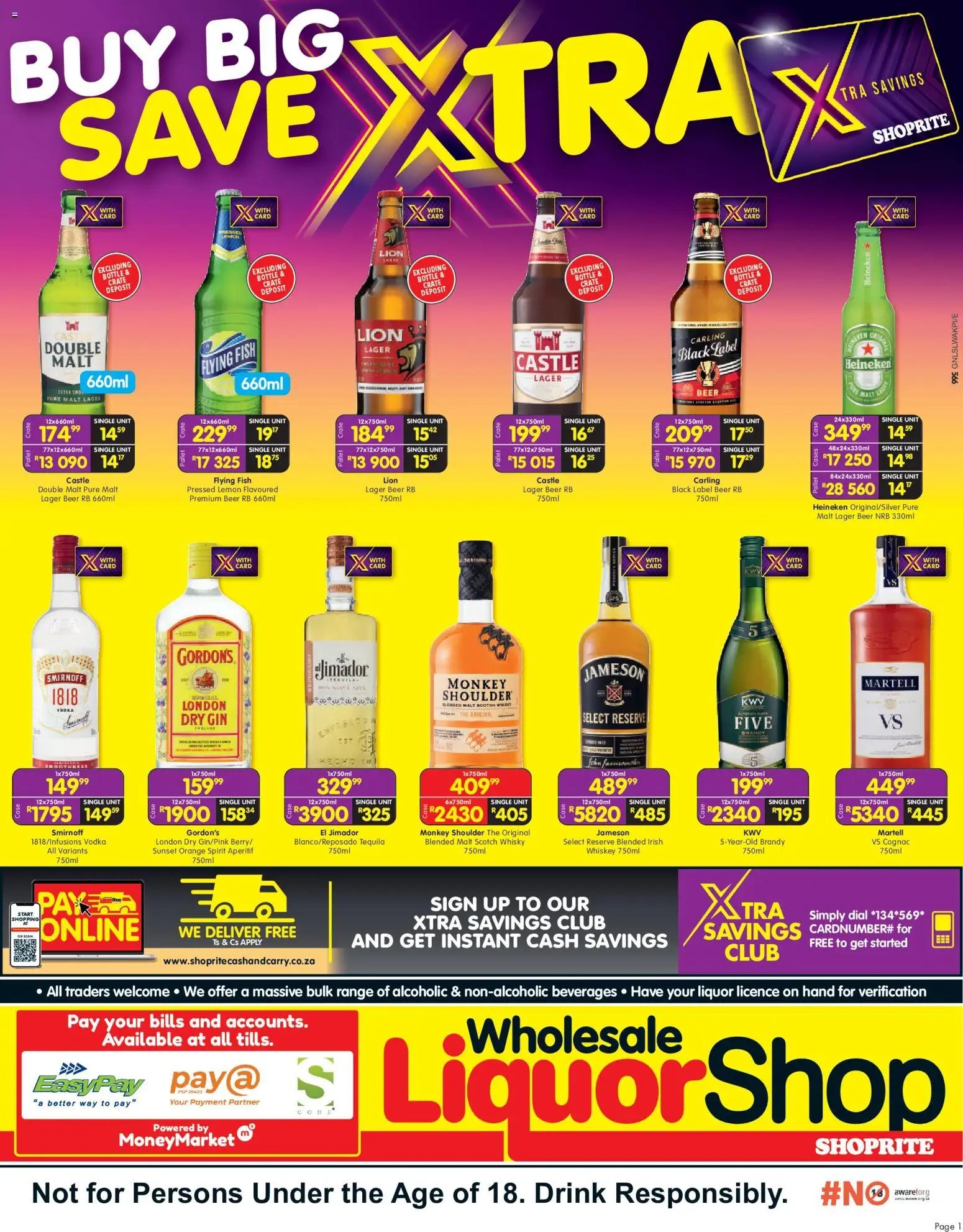 Shoprite - Wholesale LiquorShop Savings Selected Stores