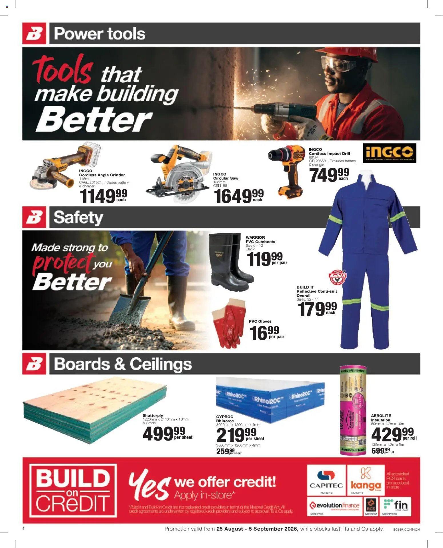 Build It - Eastern Cape - Weekly Specials