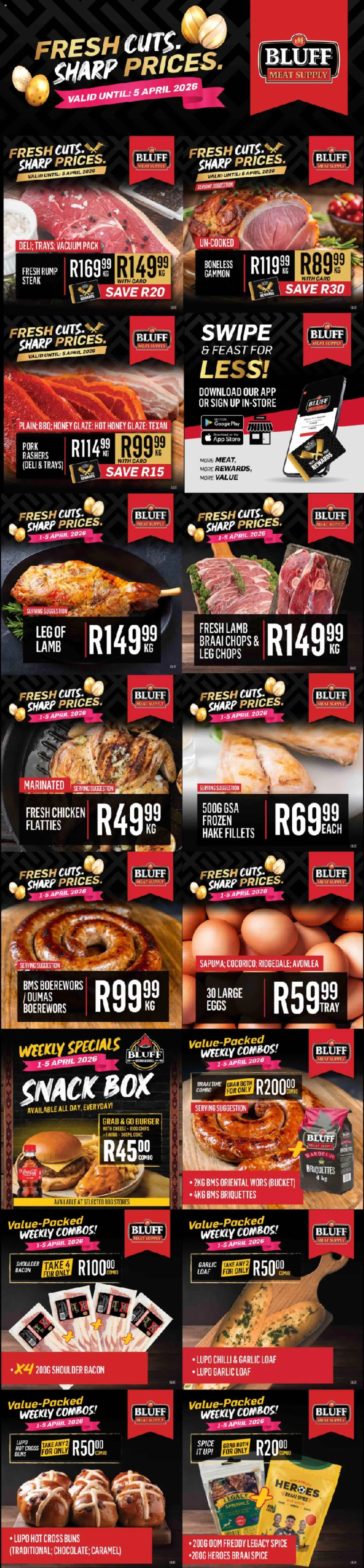 Bluff Meat Supply Easter Fresh Cuts. Sharp Prices. (2026-04-01 - 2026-04-05) | 1