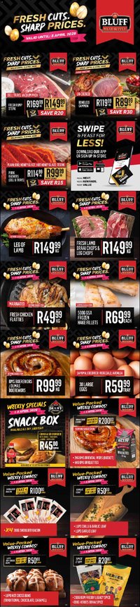 Bluff Meat Supply Easter Fresh Cuts. Sharp Prices. (2026-04-01 - 2026-04-05)