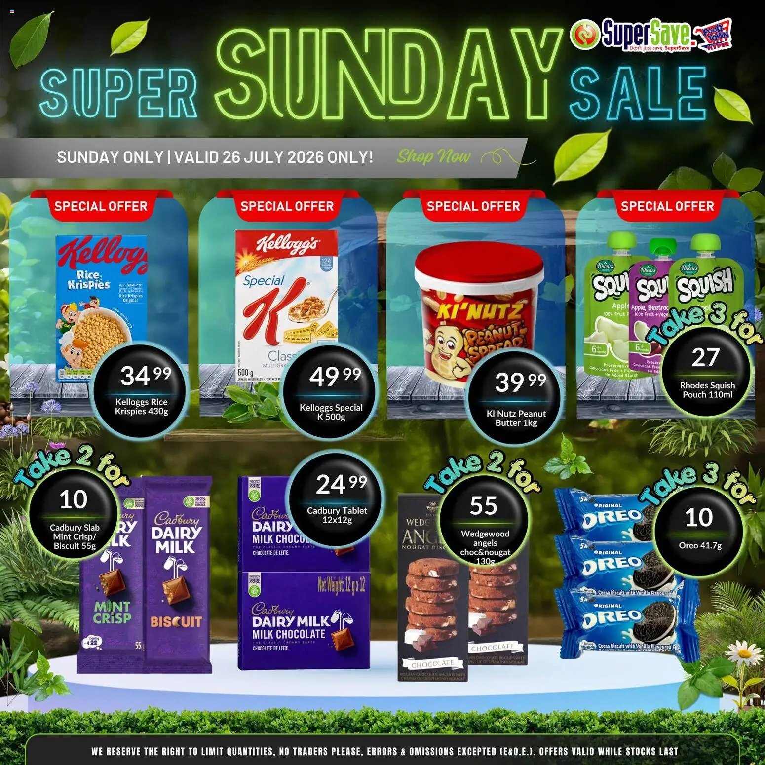 Super Save Sunday Savings
