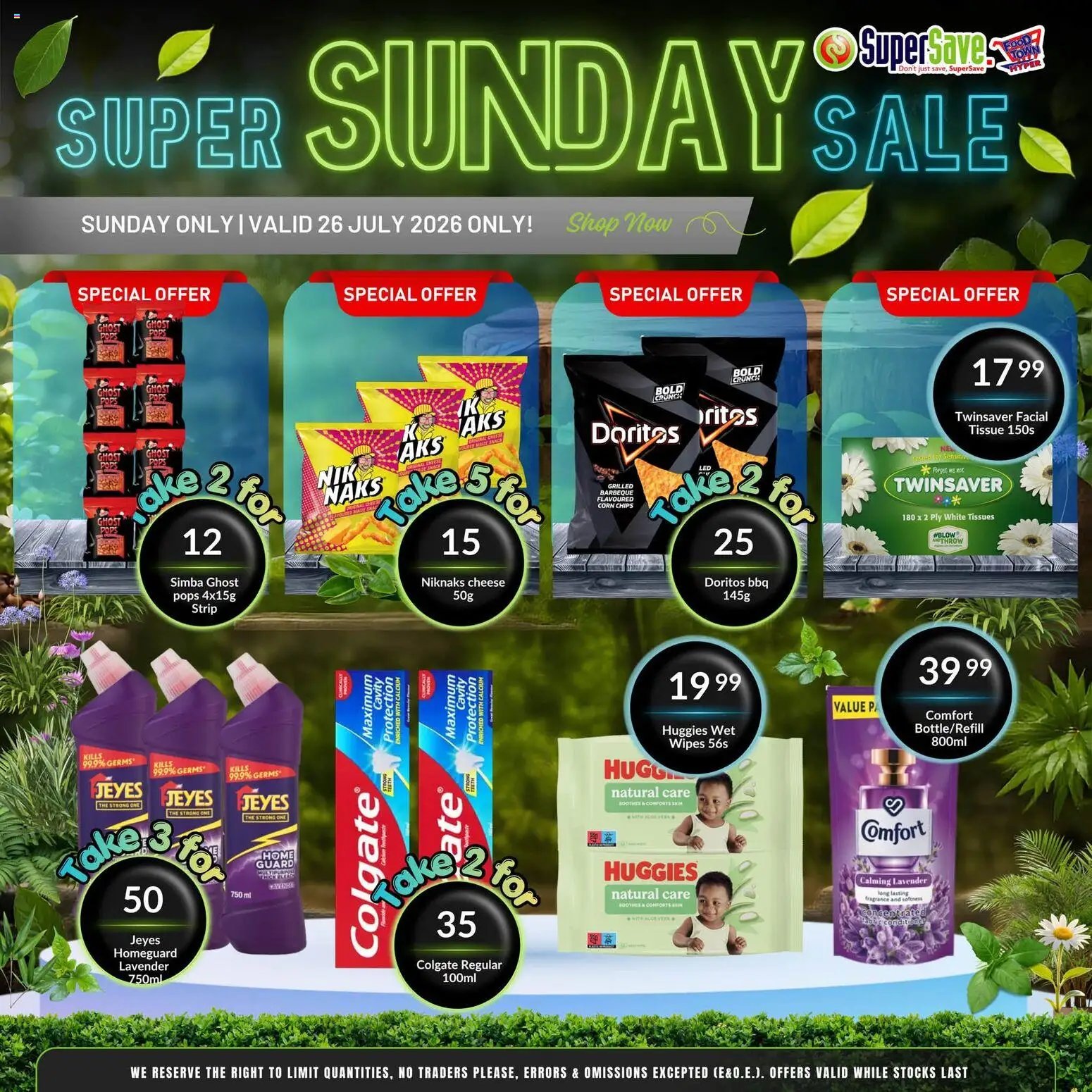 Super Save Sunday Savings