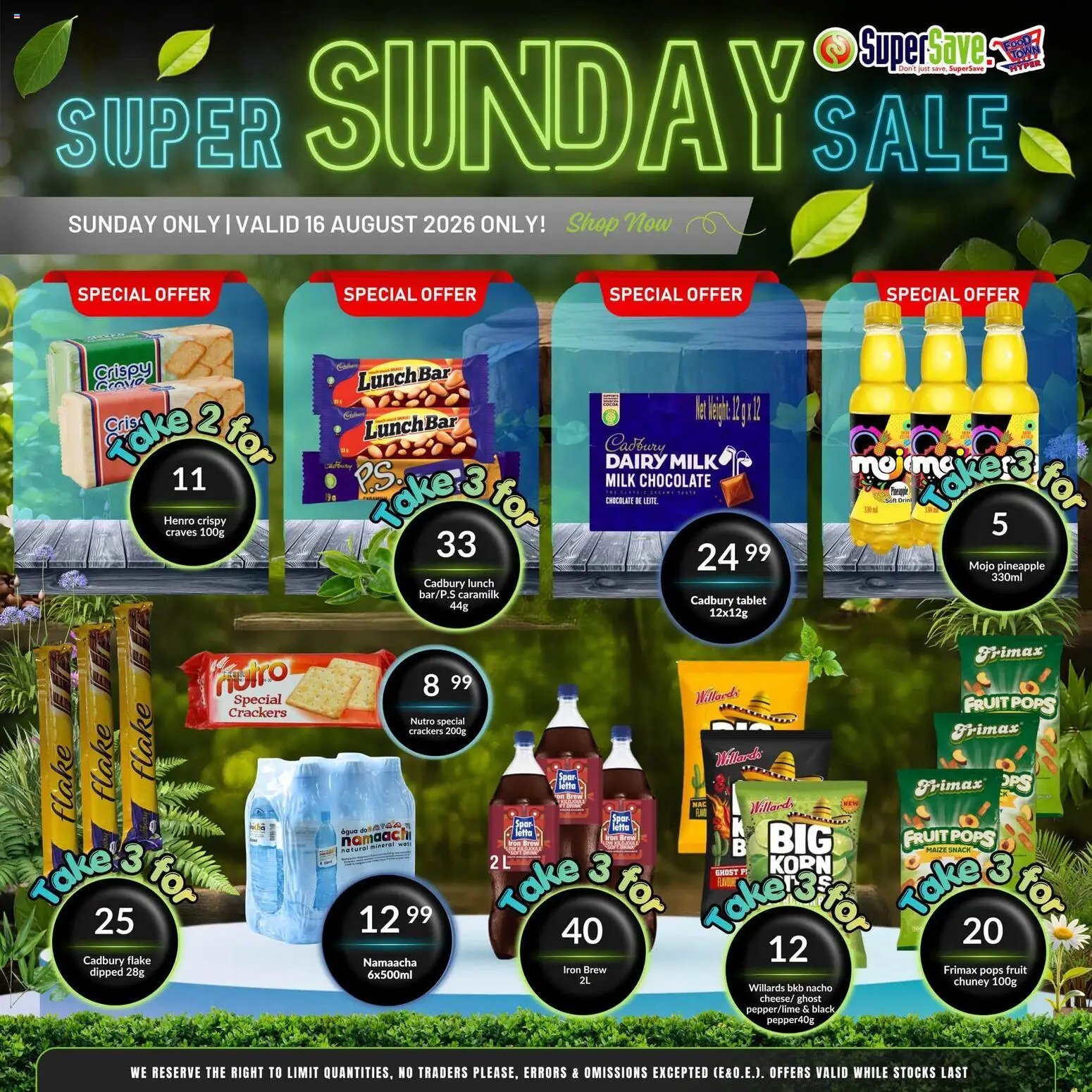 Super Save Sunday Savings