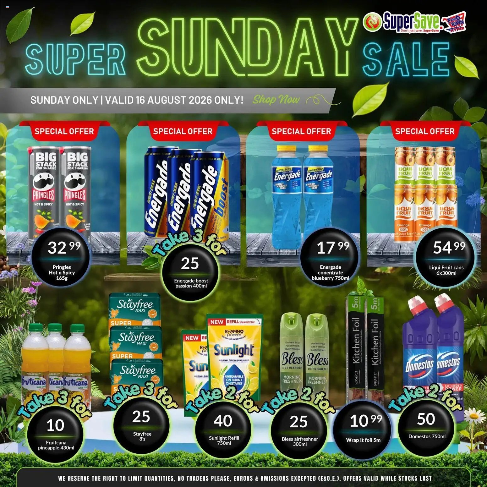 Super Save Sunday Savings