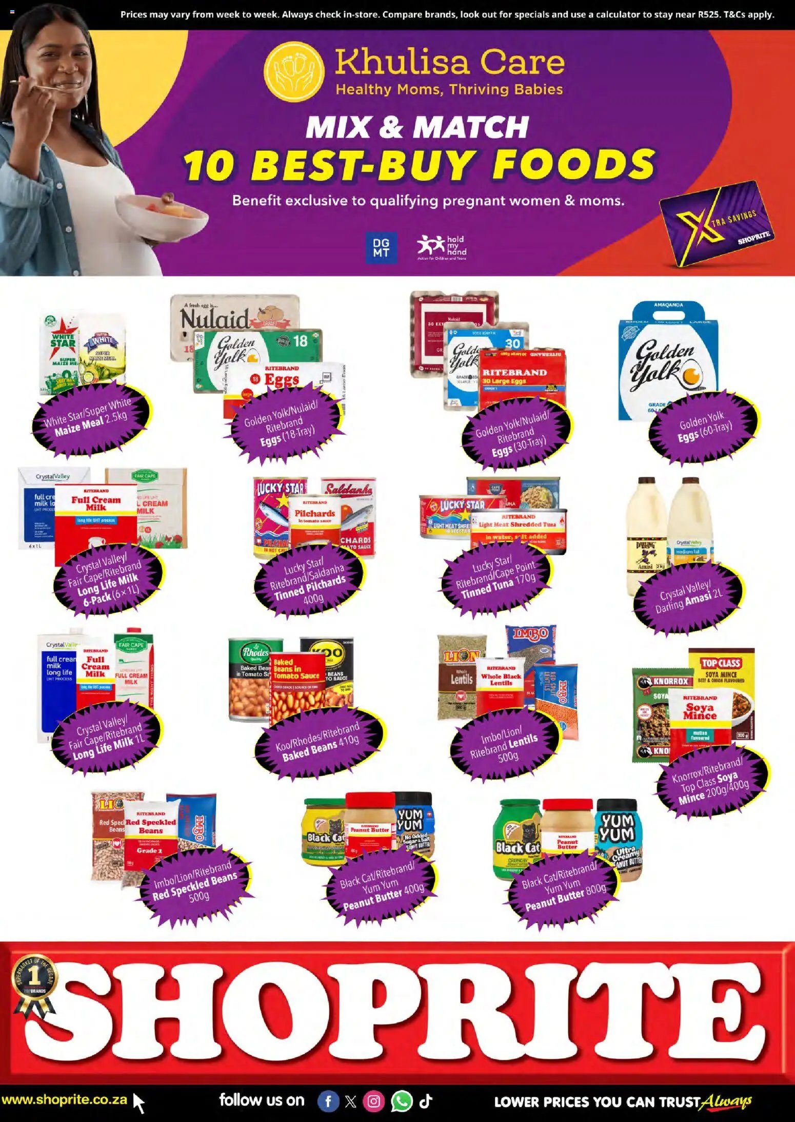 Shoprite - Western Cape - Khulisa Care Best-Buy Foods