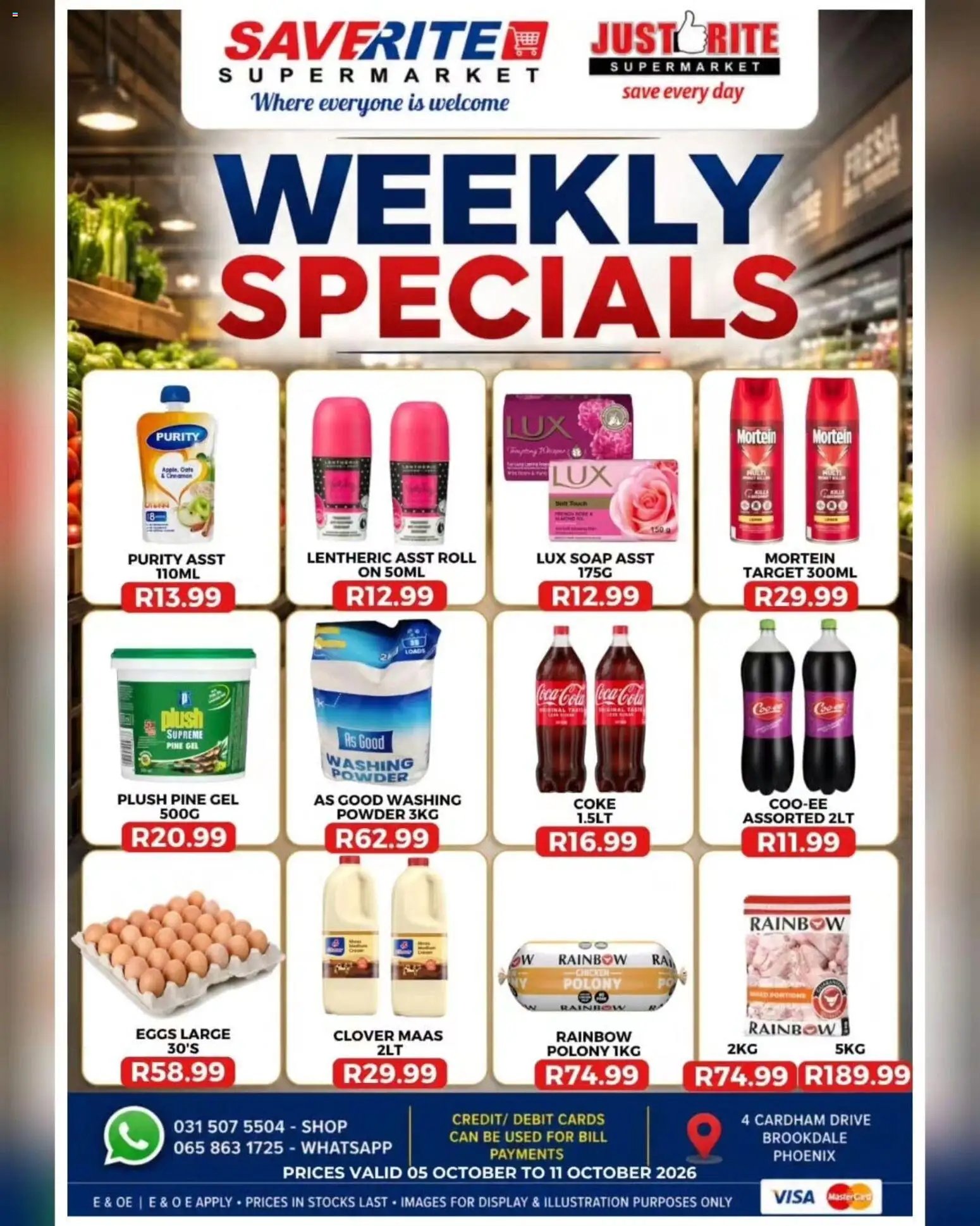 Saverite Specials