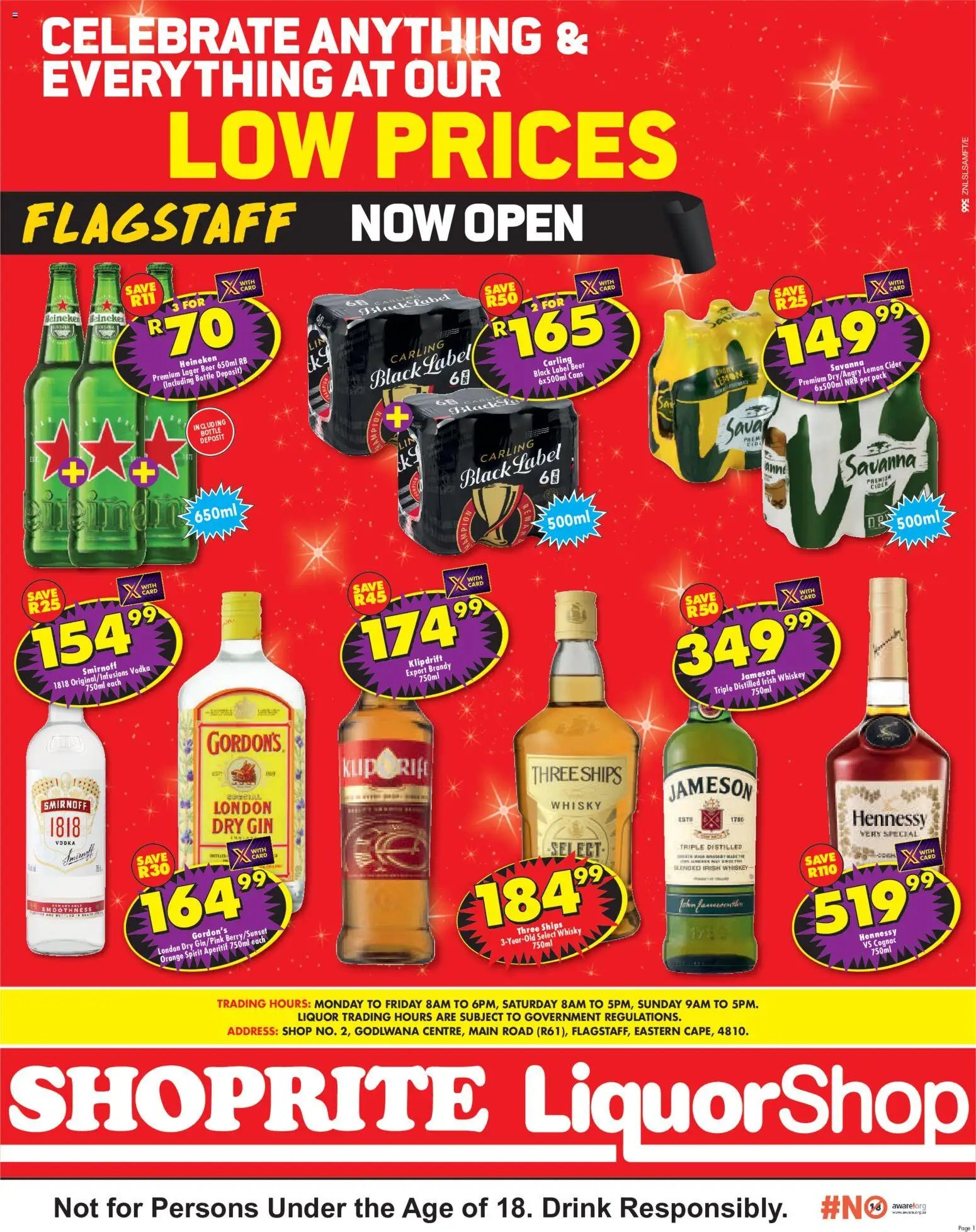 Shoprite KwaZulu-Natal - LiquorShop Deals Store Opening Flagstaff