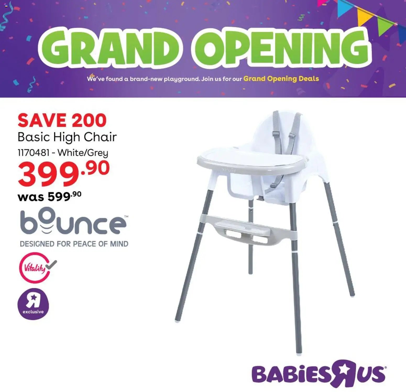 Babies R Us Grand Opening Deals