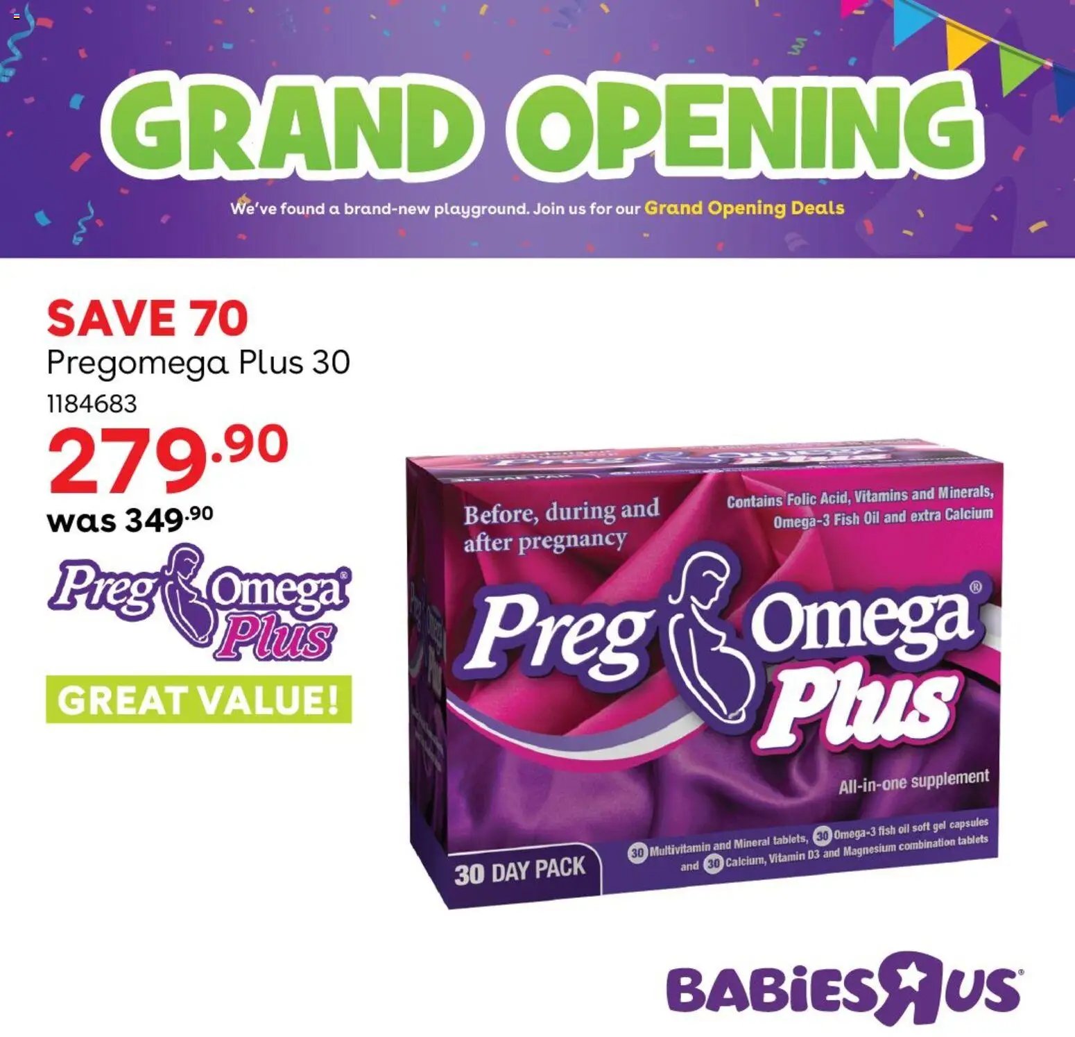 Babies R Us Grand Opening Deals