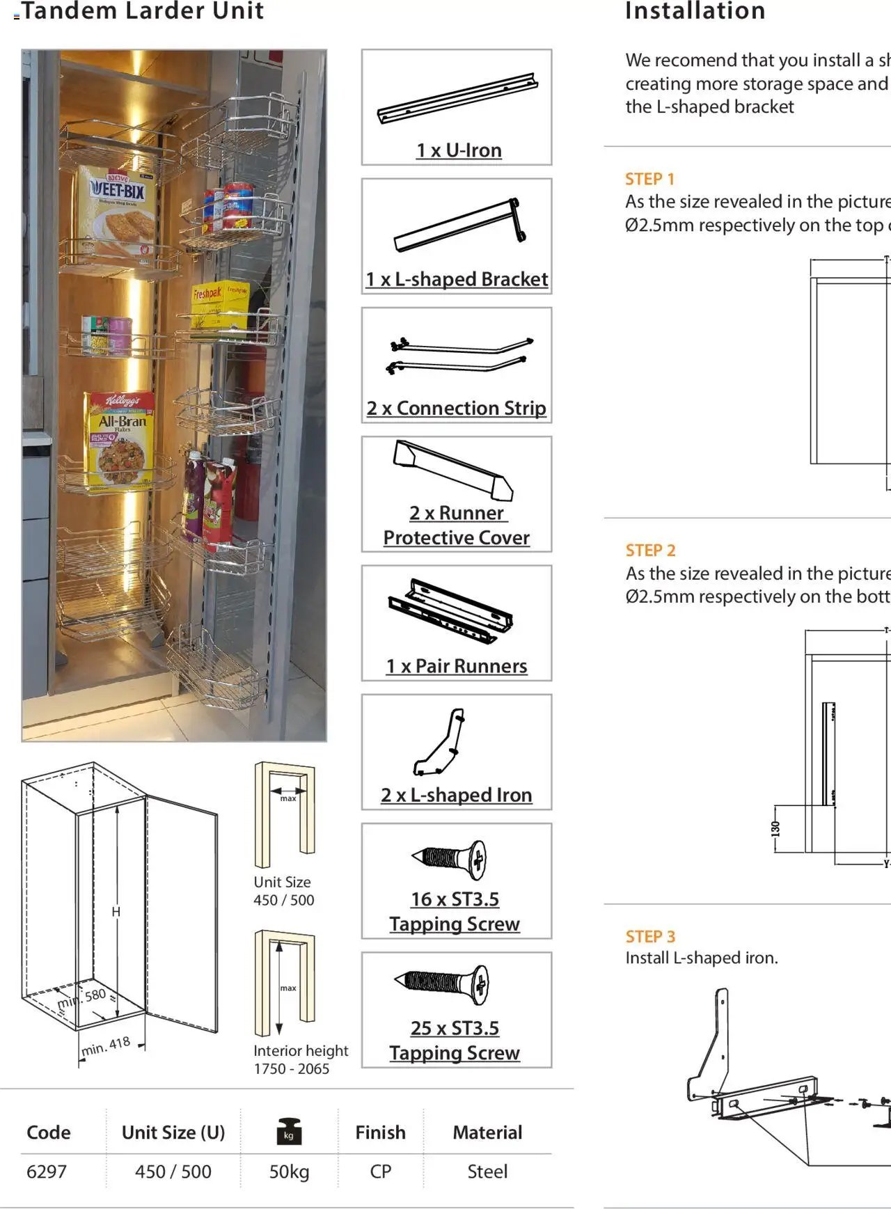 Gelmar - Tandem Larder Unit