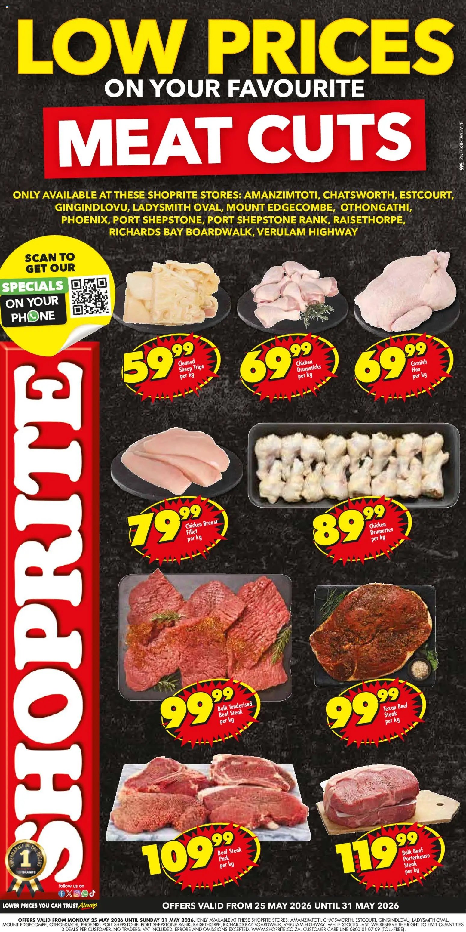 Shoprite KwaZulu-Natal - Low Price Butchery Meat Cuts Exclusive Extra