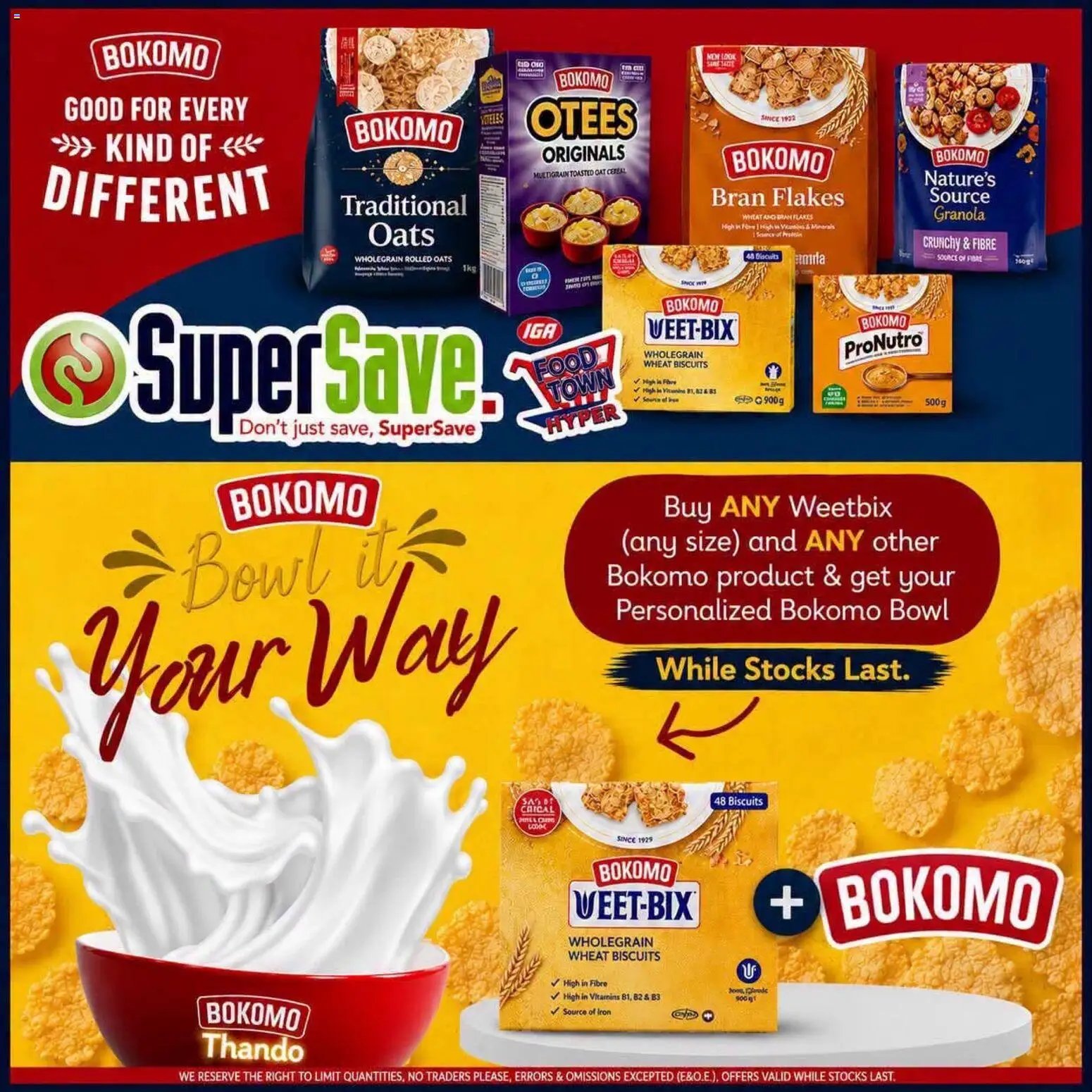 Super Save Bokomo bowl