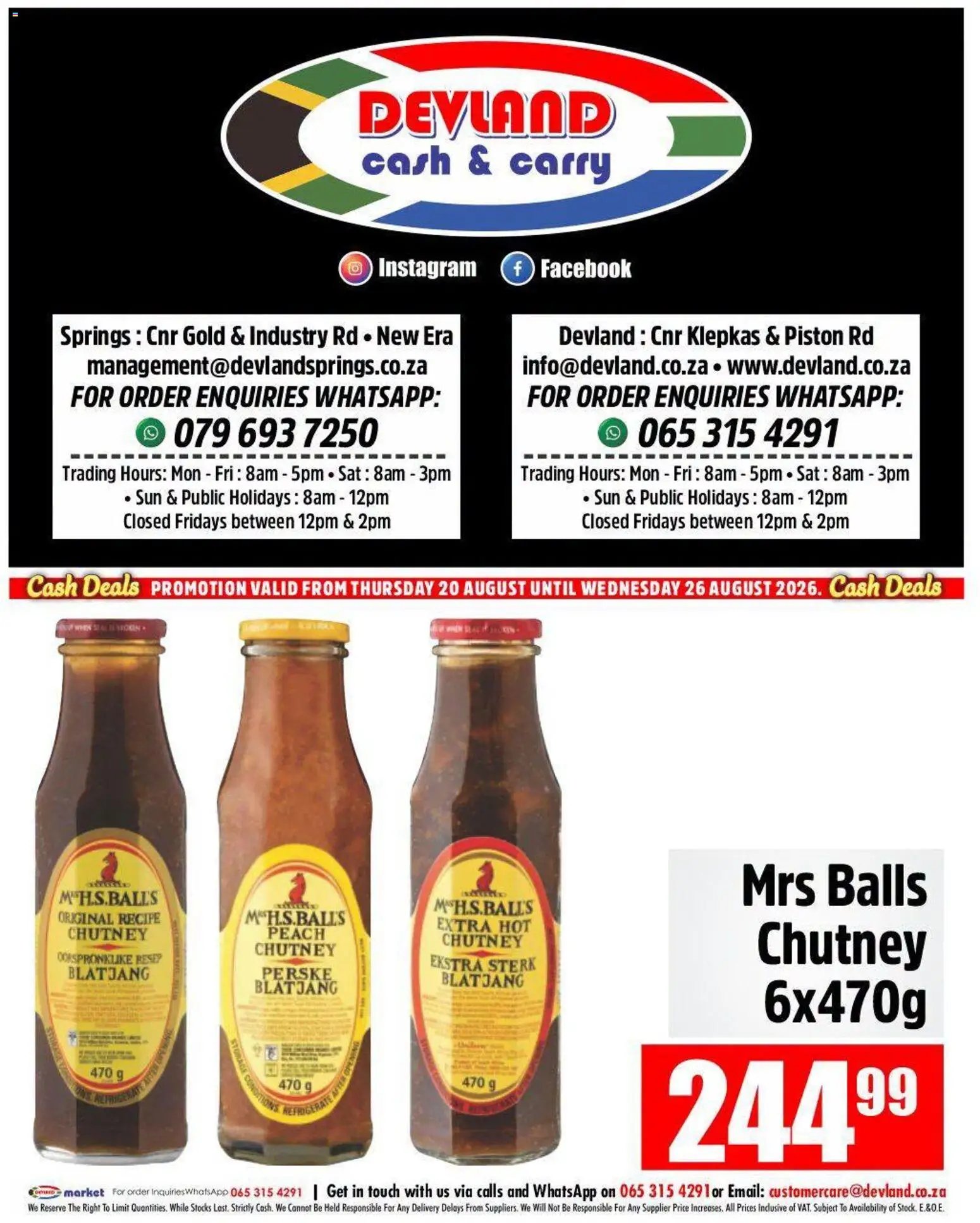 Devland Cash Deals