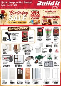 Build It Gauteng - Birthday Sale