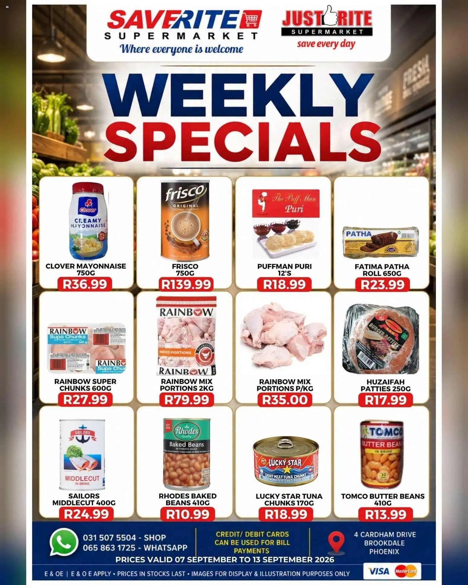 Saverite Specials