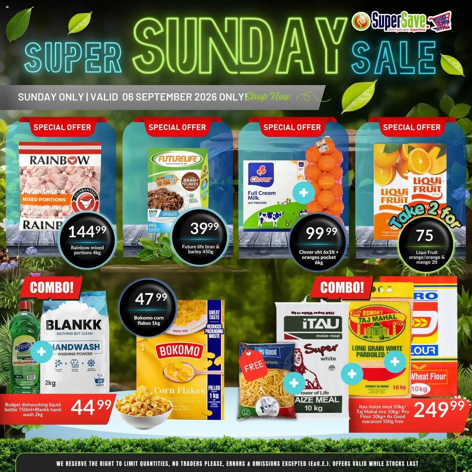 Super Save Sunday Savings