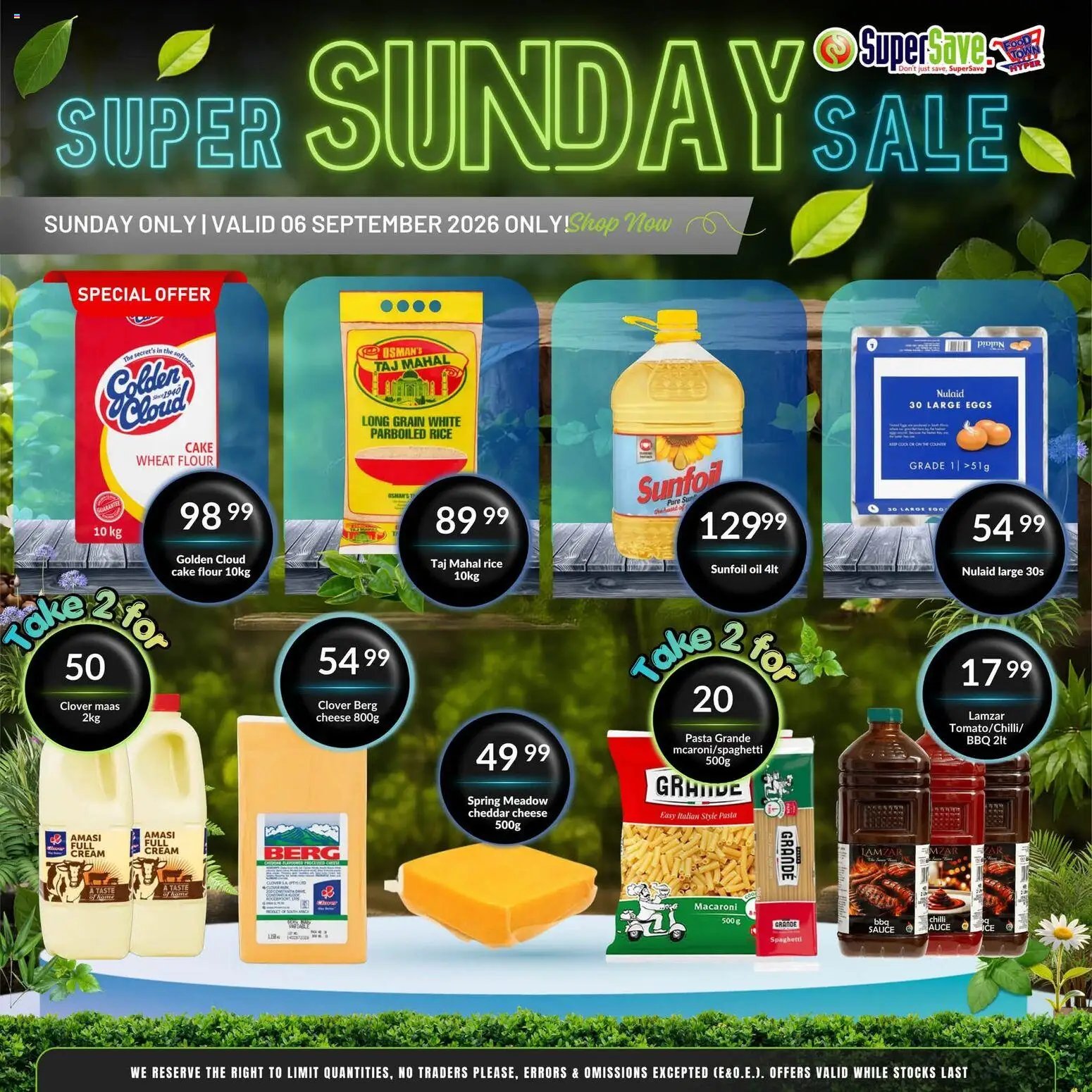 Super Save Sunday Savings